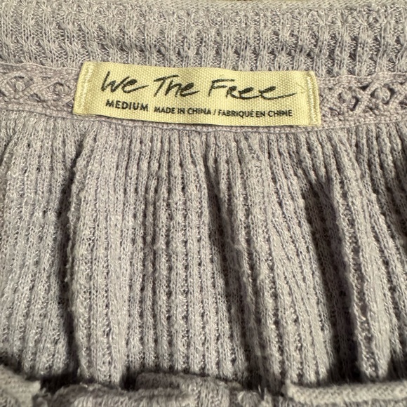 Free People Must Have Henley Lilac Size Medium - Picture 9 of 13